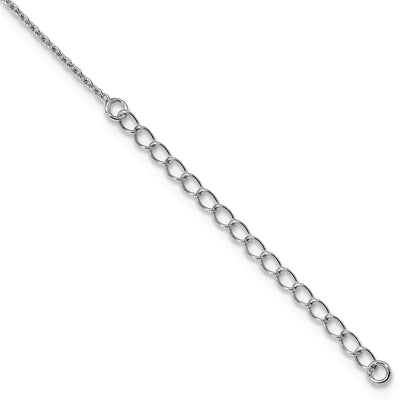 Ss/Gold Plated Brilliant Embers Sterling Silver Rose Gold-Plated Rhodium-Plated 105 Stone 18 Inch Micro Pav Cz Necklace With 2 Extender