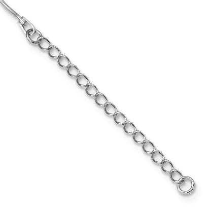 Sterling Silver Brilliant Embers Rhodium-Plated 31 Stone 18 Inch Micro Pav Cz Starfish Necklace With 2 Extender