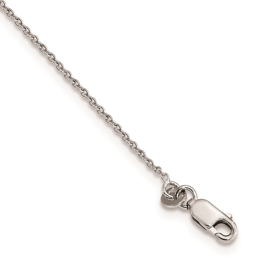 Sterling Silver Brilliant Embers Rhodium-Plated 67 Stone 18 Inch Micro Pav Cz Wing Necklace With 2 Extender