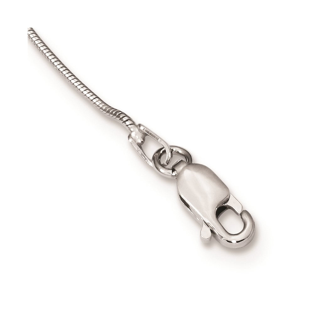 Sterling Silver Brilliant Embers Rhodium-Plated 24 Stone 18 Inch Micro Pav Cz Arrow Necklace With 2 Extender