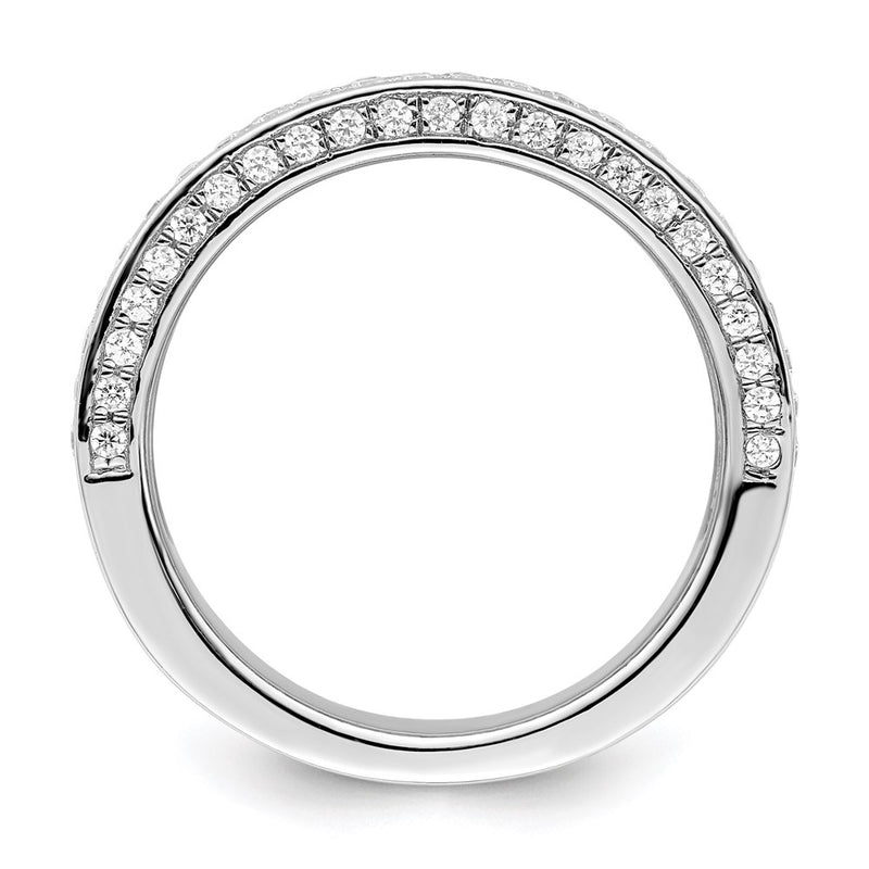Sterling Silver Brilliant Embers Rhodium-Plated 142 Stone Micro Pav Cz Ring