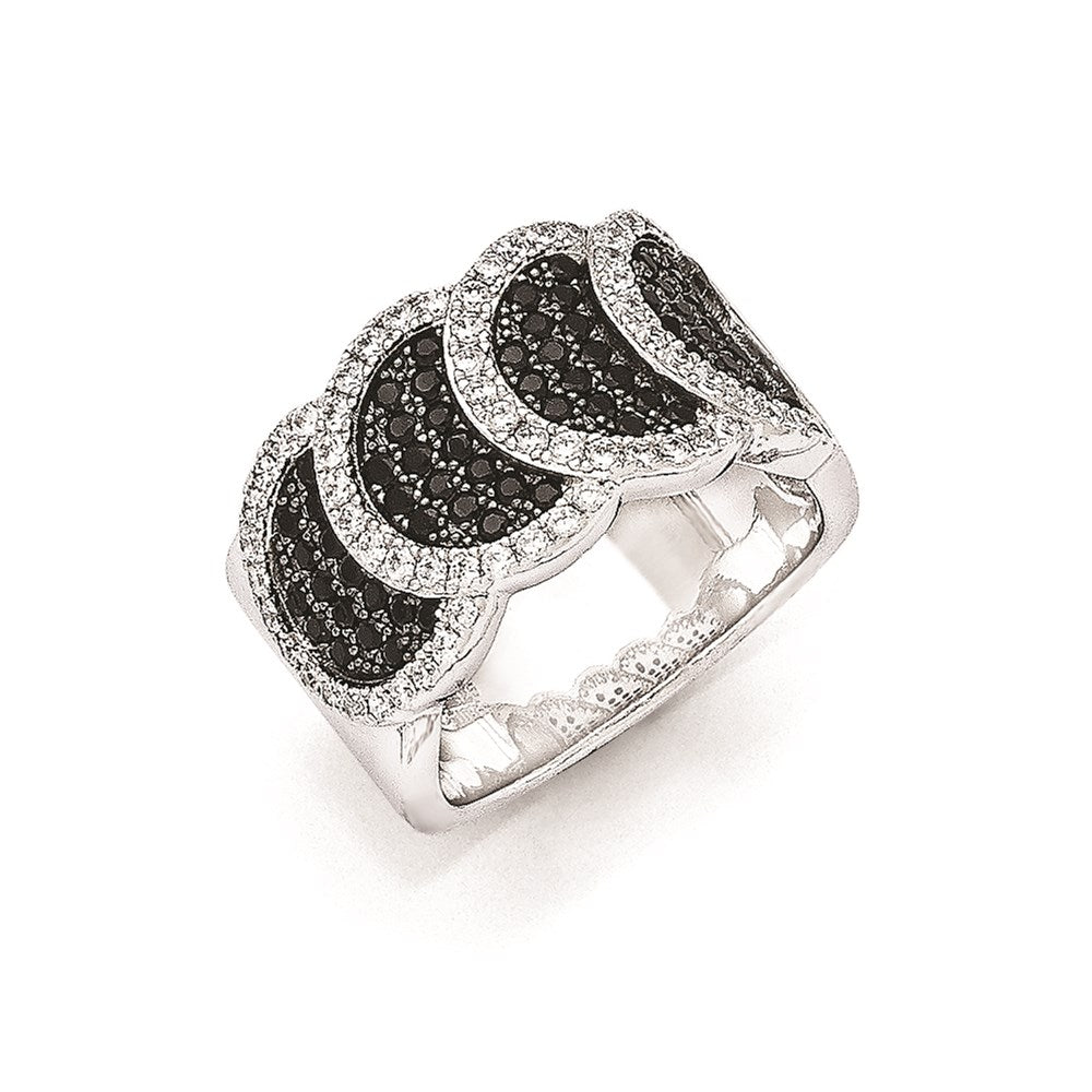 Sterling Silver & Cz True Fire Ring
