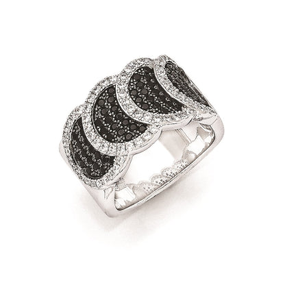 Sterling Silver & Cz True Fire Ring