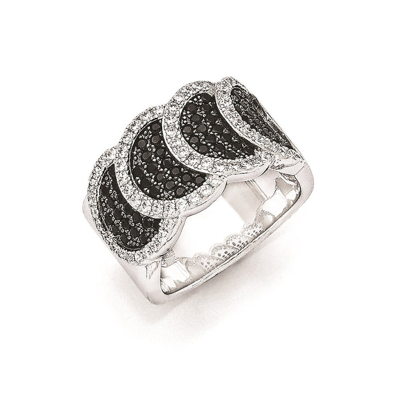 Sterling Silver & Cz True Fire Ring