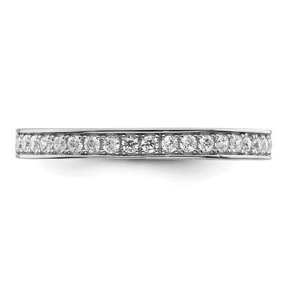 Sterling Silver Brilliant Embers Rhodium-Plated 59 Stone Micro Pav Cz Ring