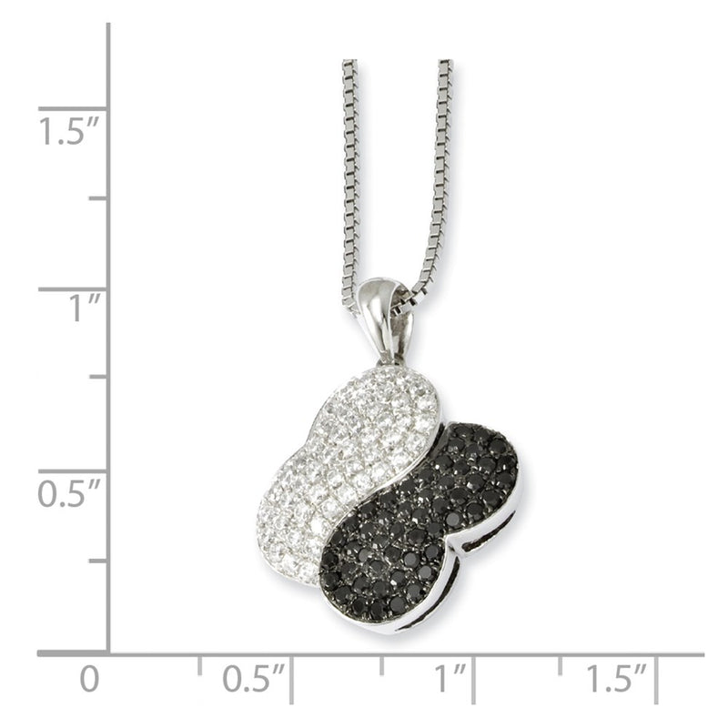 Sterling Silver & Cz Necklace