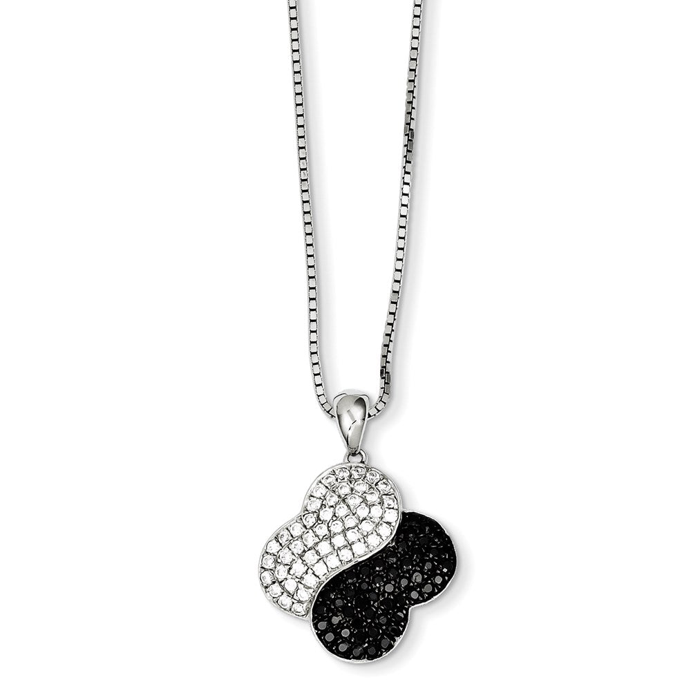 Sterling Silver & Cz Necklace