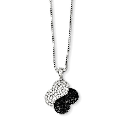 Sterling Silver & Cz Necklace