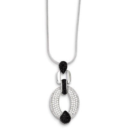 Sterling Silver & Cz Necklace
