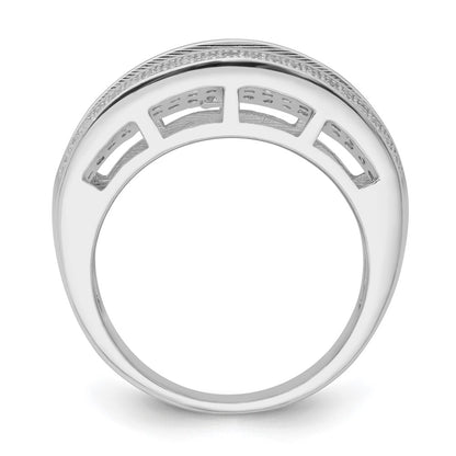 Sterling Silver & Cz Brilliant Embers Ring