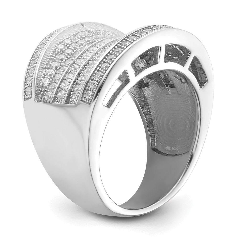 Sterling Silver & Cz Brilliant Embers Ring