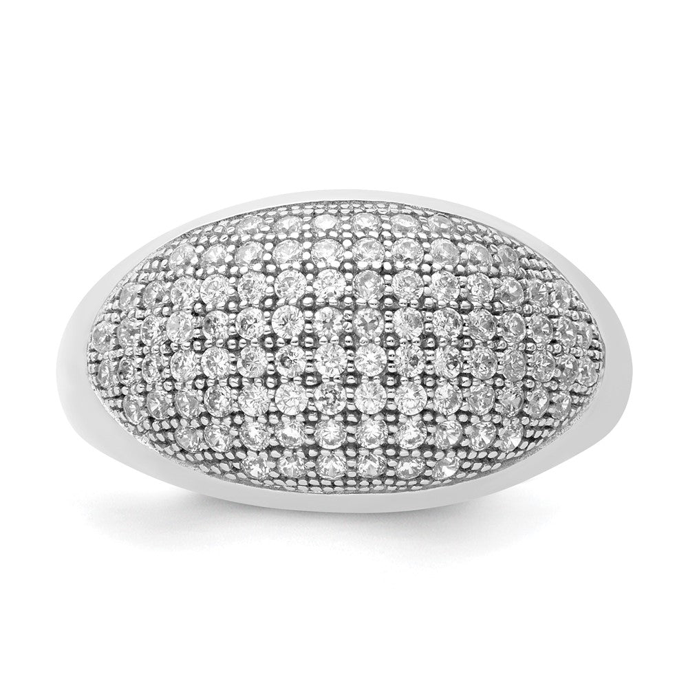 Sterling Silver & Cz Brilliant Embers Ring