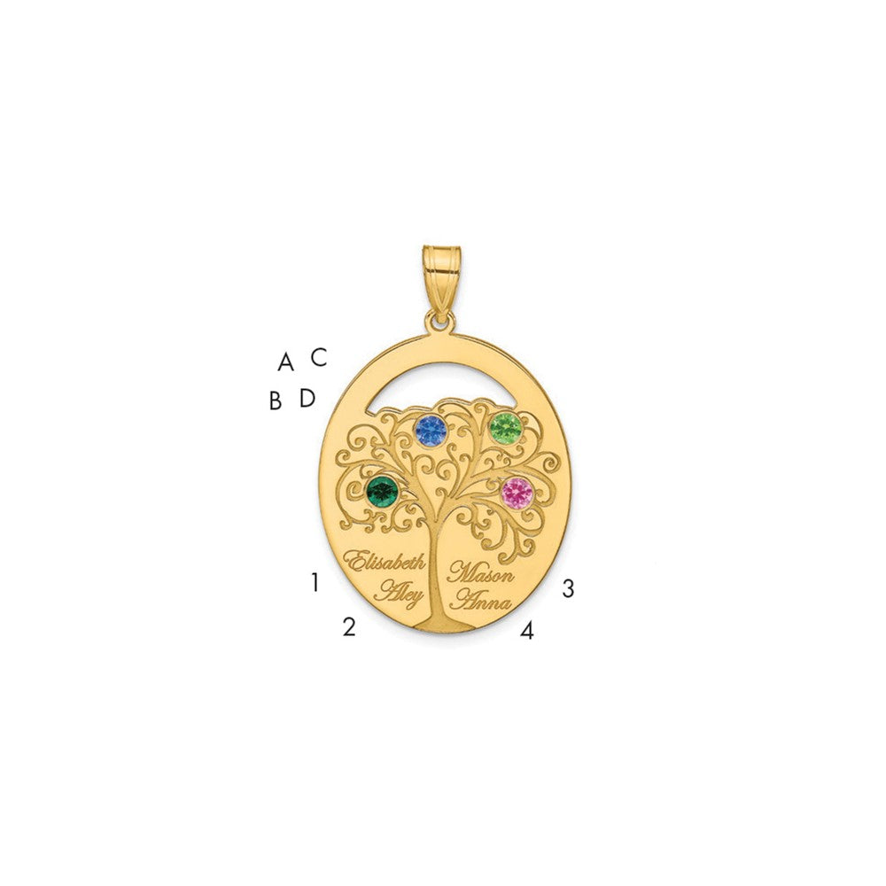 gold-plated-sterling-silver-gold-4-birthstone-with-ss-bezel-family-pendant-qmp9-4gp