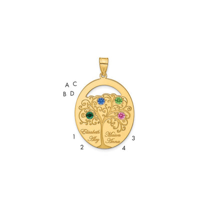 gold-plated-sterling-silver-gold-4-birthstone-with-ss-bezel-family-pendant-qmp9-4gp