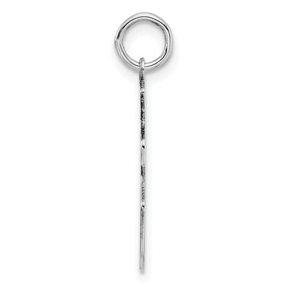 Sterling Silver Sterling/Silver Rhodium-Plated Polished Number 36 Charm