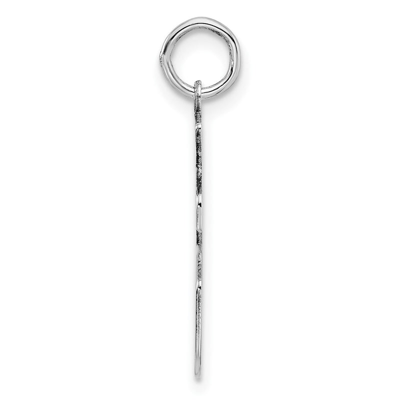 Sterling Silver Sterling/Silver Rhodium-Plated Polished Number 36 Charm