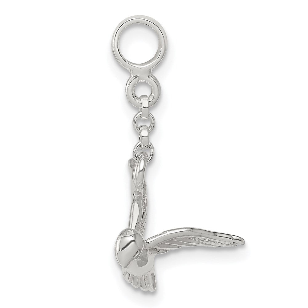 Sterling Silver Bird 1/2In Dangle Enhancer