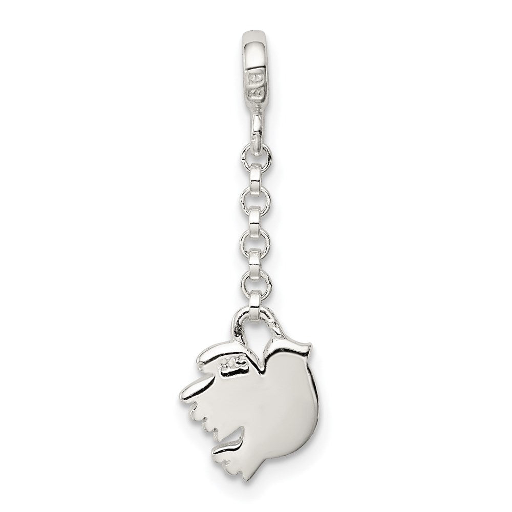 Sterling Silver Polished Bird 1/2In Dangle Enhancer