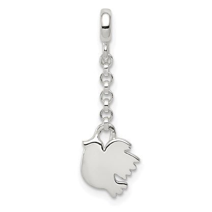 Sterling Silver Polished Bird 1/2In Dangle Enhancer