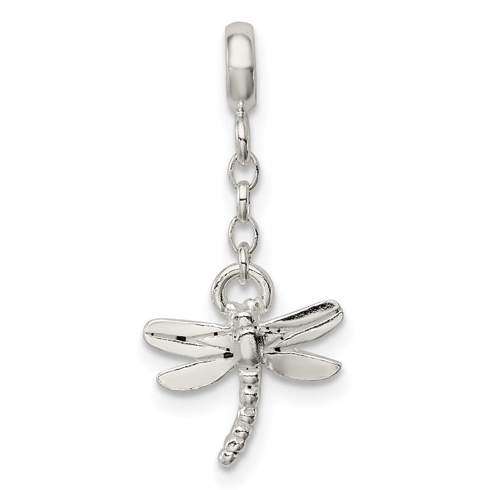 Sterling Silver Dragonfly 1/2In Dangle Enhancer