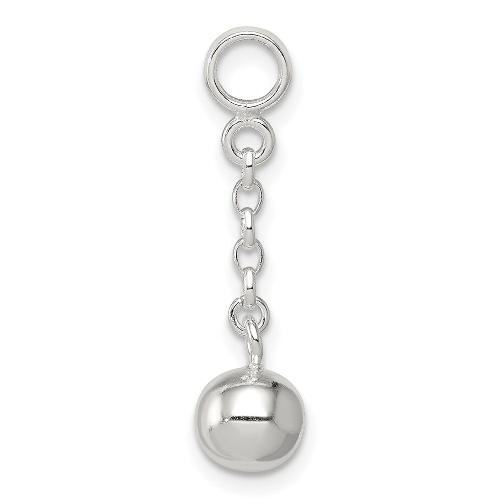Sterling Silver Polished Bead 1/2In Dangle Enhancer