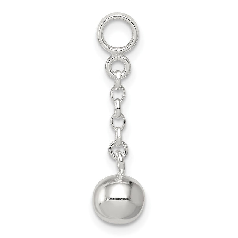 Sterling Silver Polished Bead 1/2In Dangle Enhancer