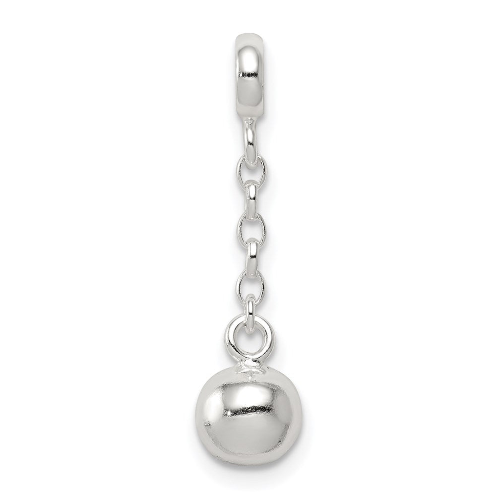 Sterling Silver Polished Bead 1/2In Dangle Enhancer