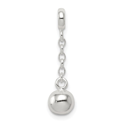 Sterling Silver Polished Bead 1/2In Dangle Enhancer