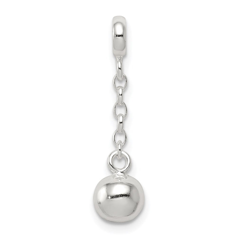 Sterling Silver Polished Bead 1/2In Dangle Enhancer