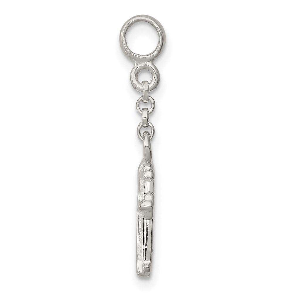 Sterling Silver Cross 1/2In Dangle Enhancer