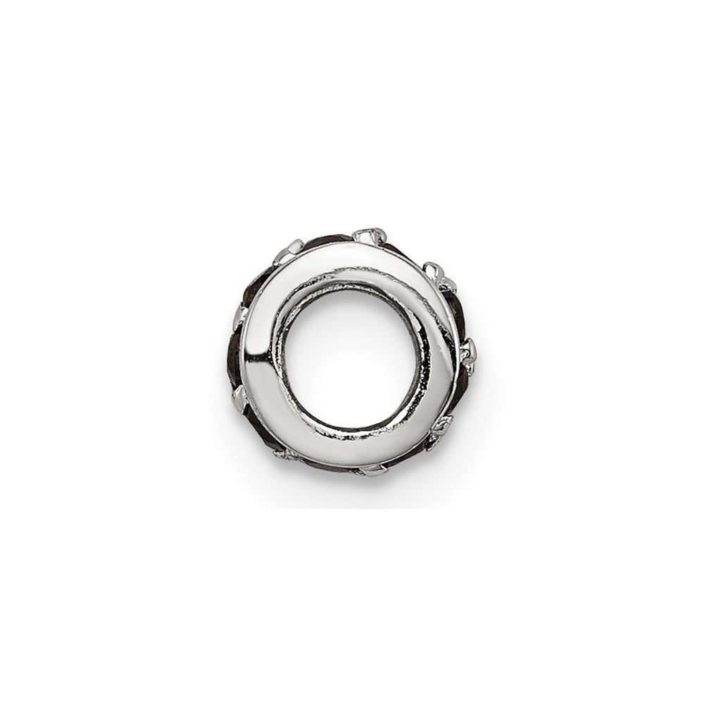 Sterling Silver Black Cz Spacer Enhancer