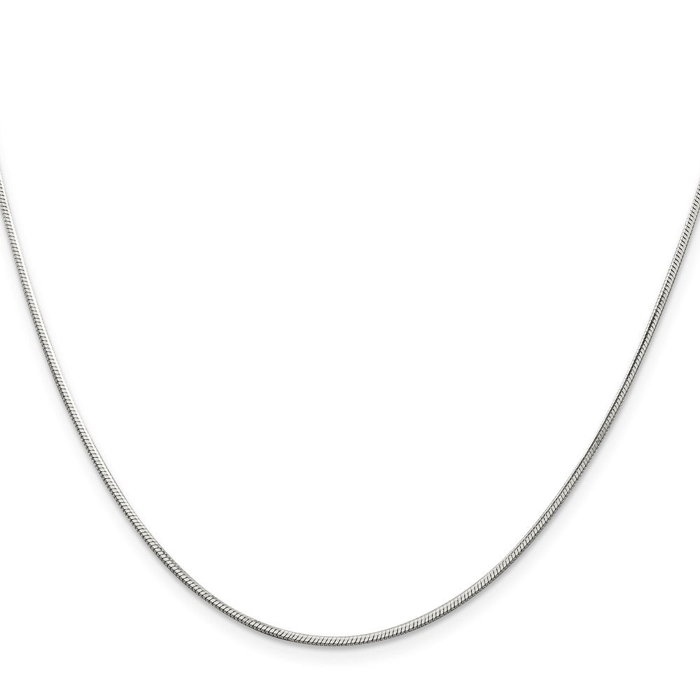 16 Inch Sterling Silver 1.25mm Octagonal Snake Chain Necklace