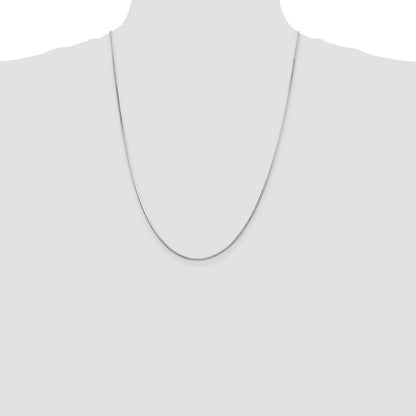 24 Inch Sterling Silver 1.25mm Octagonal Snake Chain Necklace