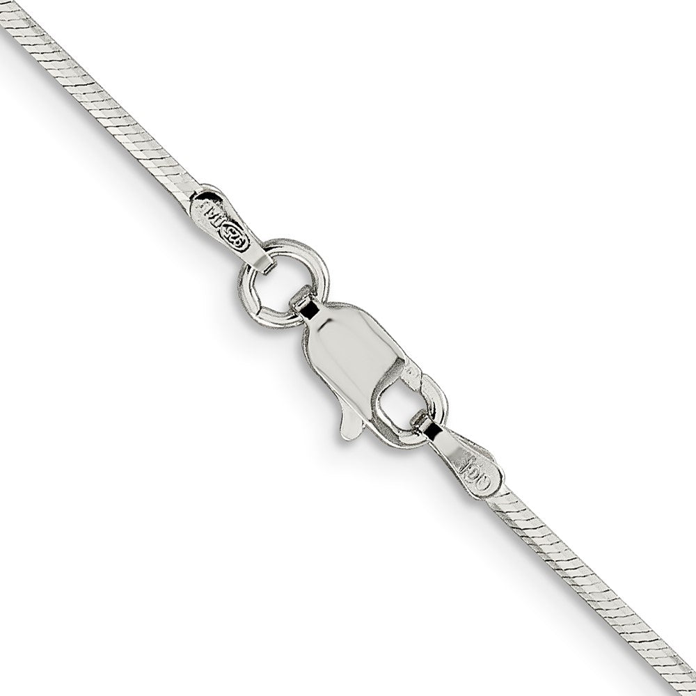 16 Inch Sterling Silver 1.35mm Octagonal Snake Chain Necklace