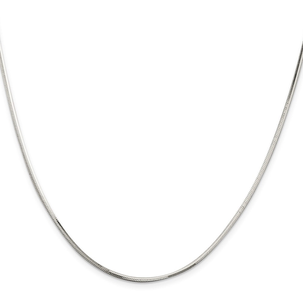 18 Inch Sterling Silver 1.65mm Octagonal Snake Chain Necklace