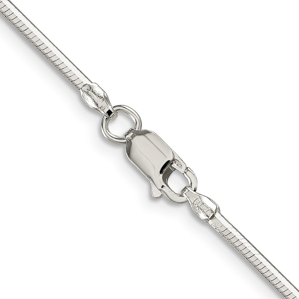 24 Inch Sterling Silver 1.65mm Octagonal Snake Chain Necklace