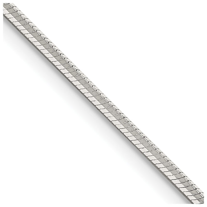 30 Inch Sterling Silver 1.65mm Octagonal Snake Chain Necklace