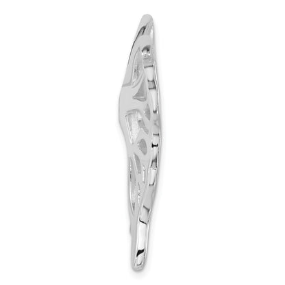 Sterling Silver Polished Butterfly Pendant
