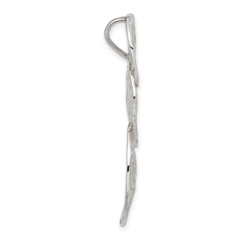 Sterling Silver Textured Circles Slide