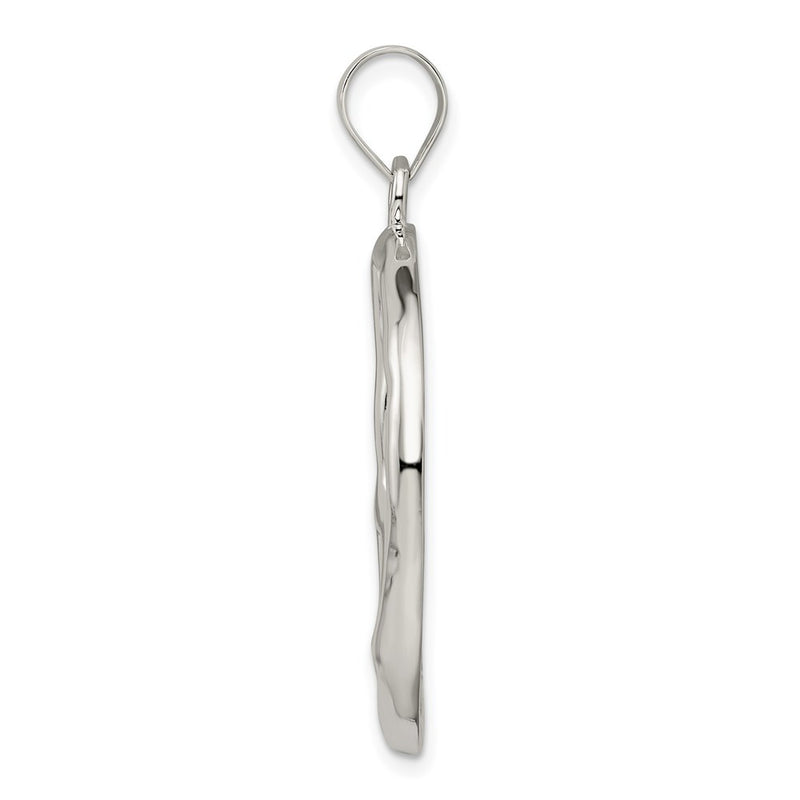 Sterling Silver Polished Peace Pendant