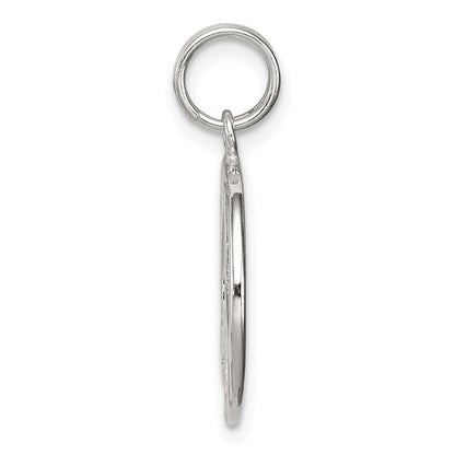 Sterling Silver Diamond-Cut Peace Symbol Charm