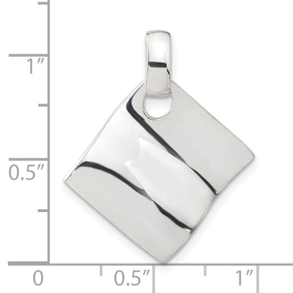 Sterling Silver Polished Fancy Wavy Pendant