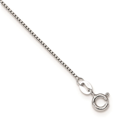 Sterling Silver White Night Rhodium-Plated Black And Diamond Heart 18 Inch Necklace With 2 Extender