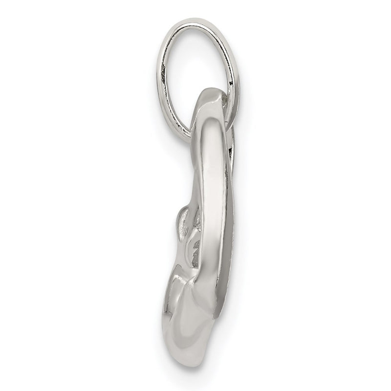Sterling Silver Heart With Cz Pendant