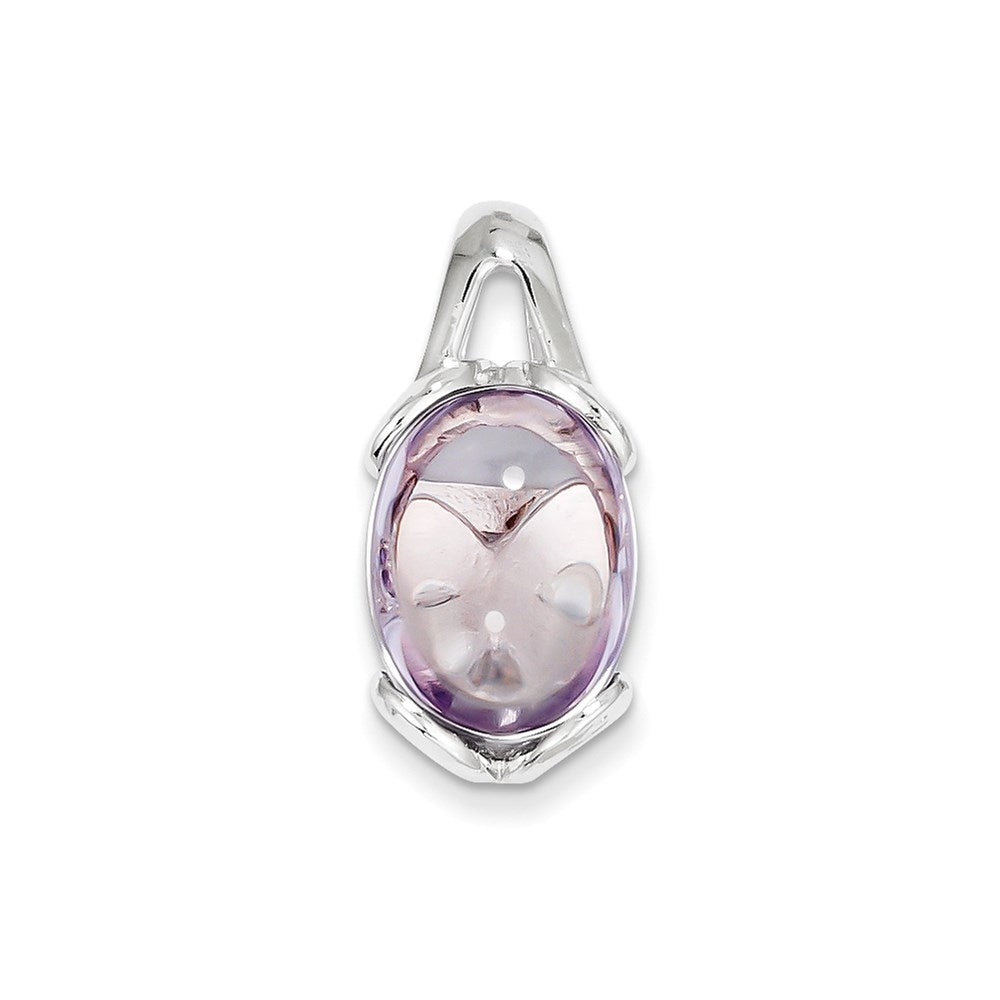 Sterling Silver Pink Quartz Pendant