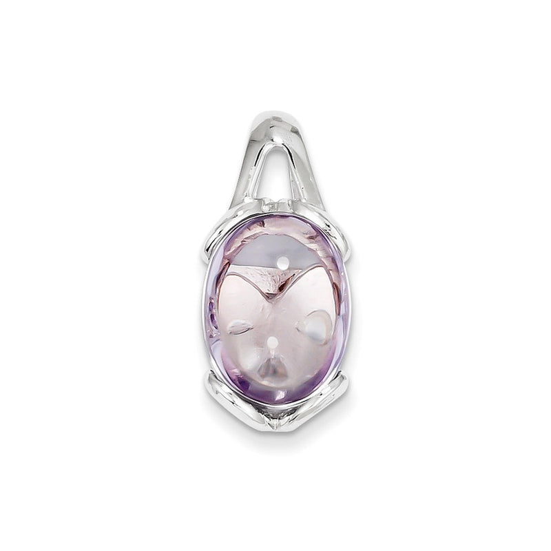 Sterling Silver Pink Quartz Pendant