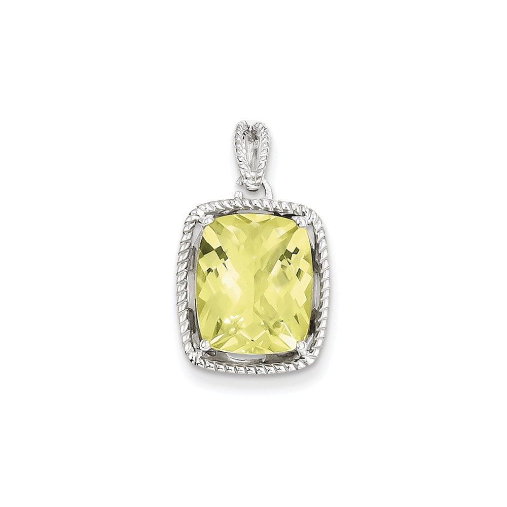 Sterling Silver Lemon Quartz Pendant
