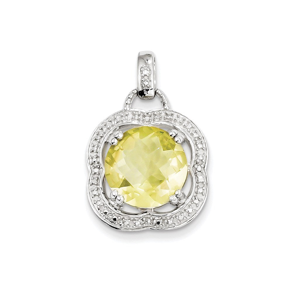 Sterling Silver Lemon Quartz Pendant