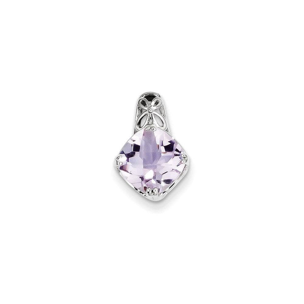 Sterling Silver Pink Quartz Pendant