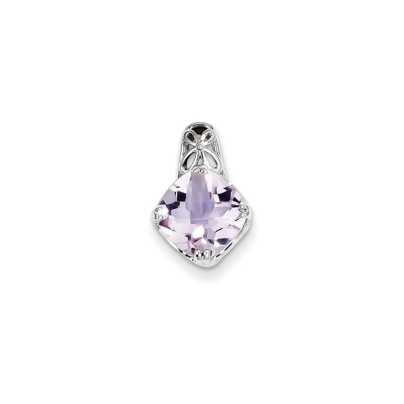 Sterling Silver Pink Quartz Pendant